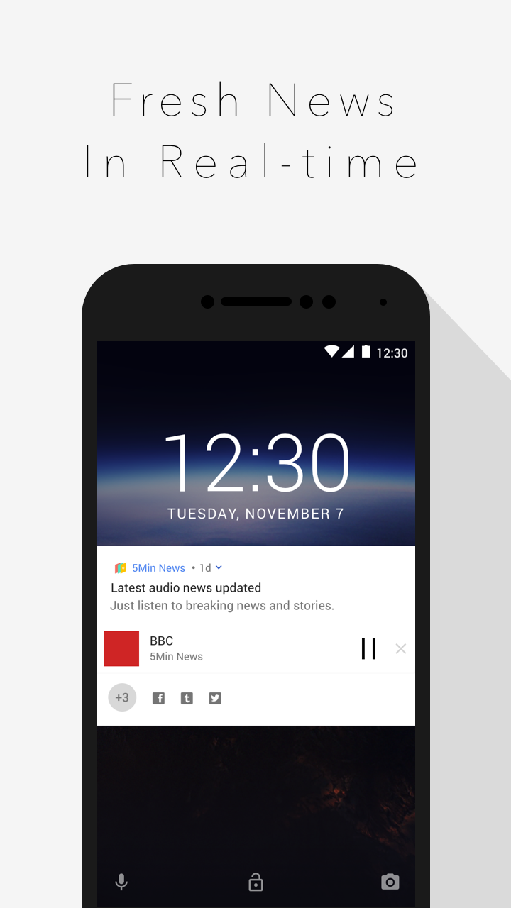 5min - Voice reading news gallery image