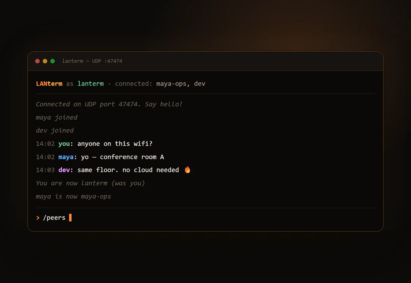 LANterm screenshot 1