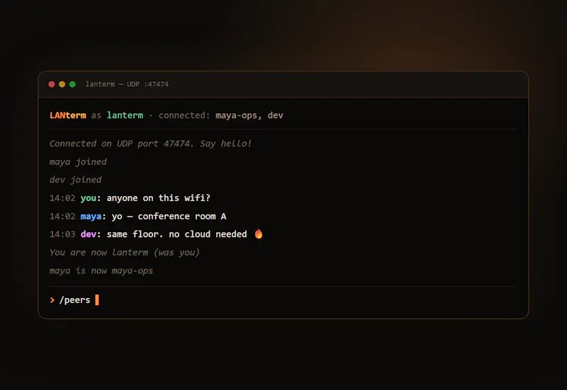 LANterm screenshot 1