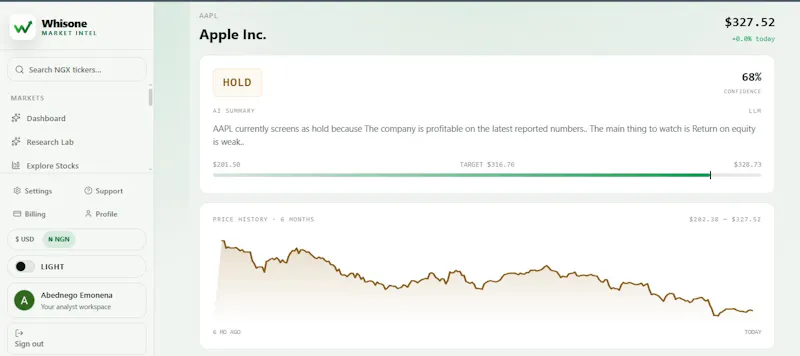 Whisone screenshot 2