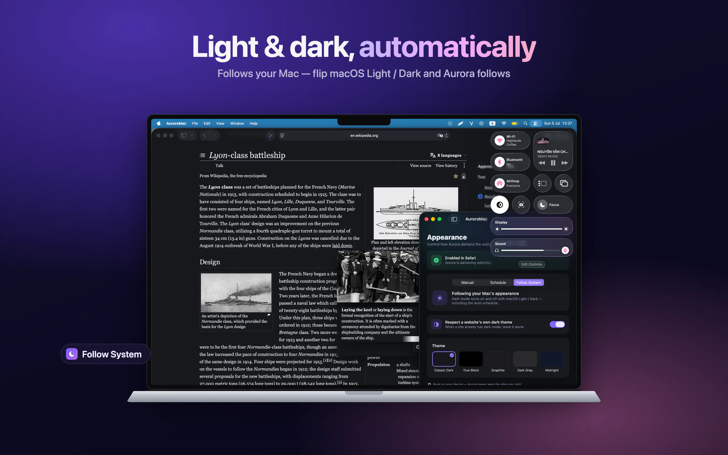 Aurora: Safari Dark Mode gallery image