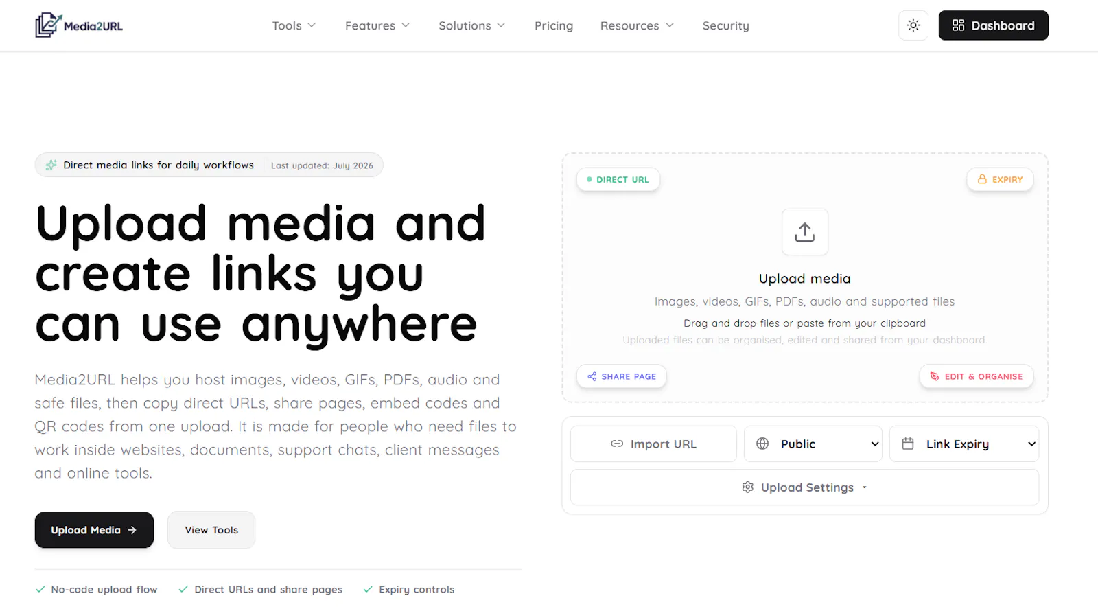 Media2URL screenshot 2