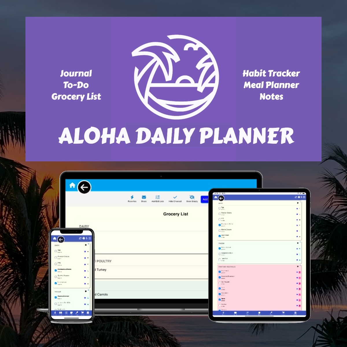 startuptile Aloha Daily Planner-Surf into organization