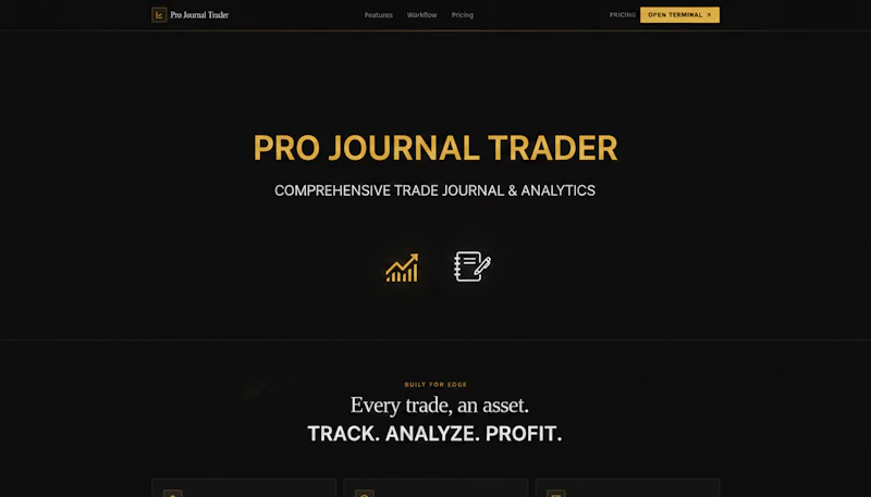 Pro Journal Trader — Trade Logbook screenshot 1