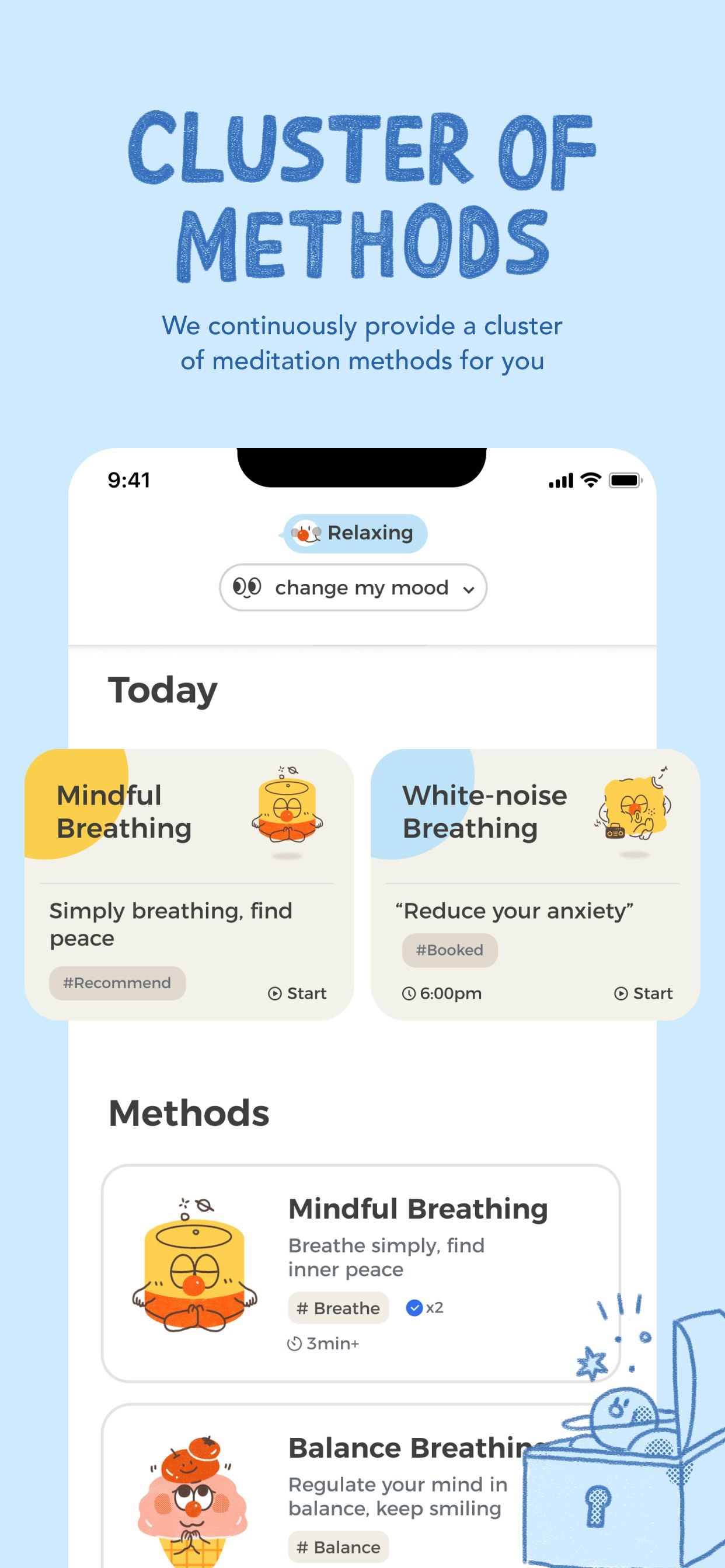 Kan meditatie - Visualiseerde meditatie -app om te ontspannen, focussen media 6