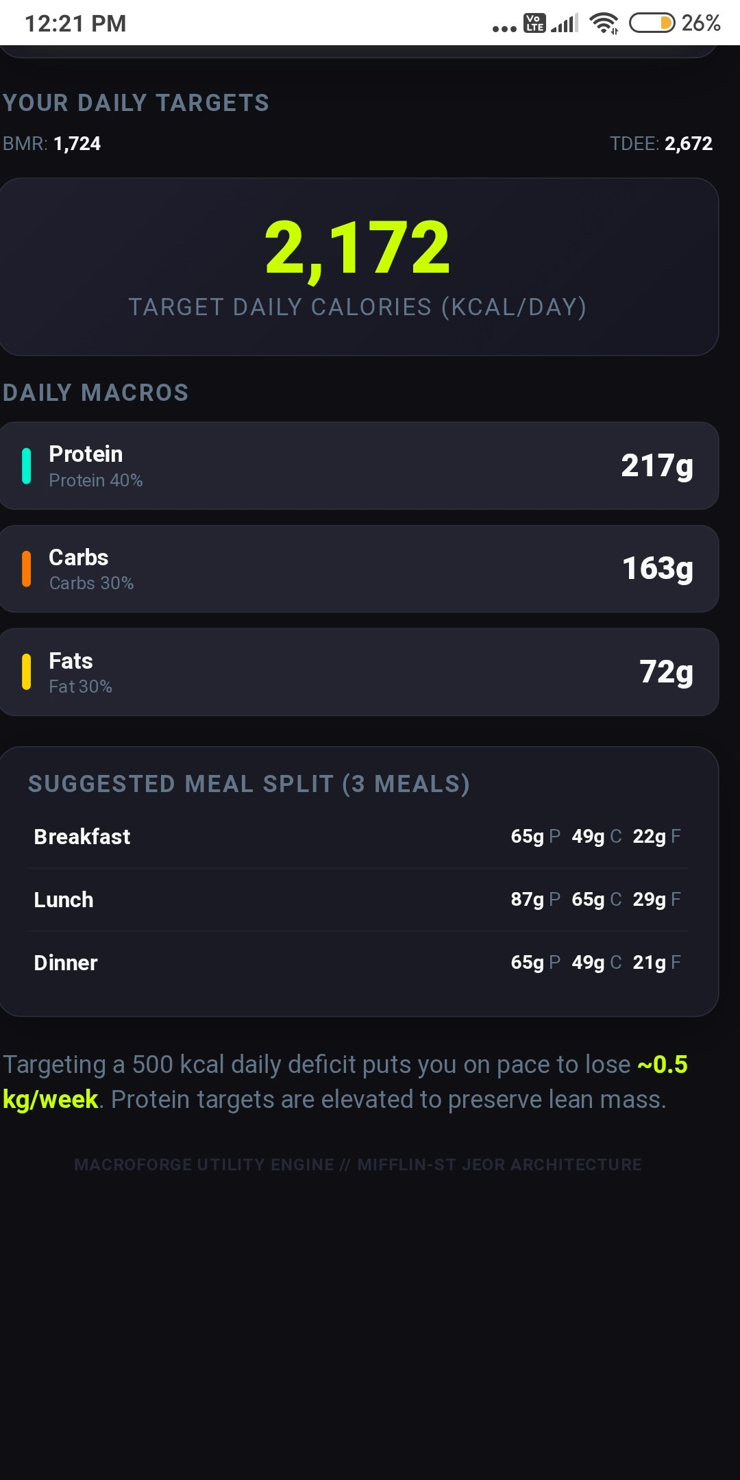 MacroForge // Precision Nutrition Engine gallery image