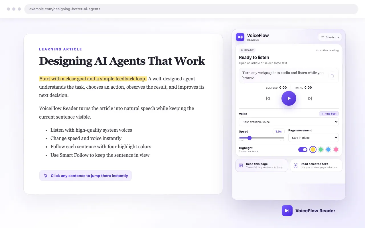 VoiceFlow Reader gallery image