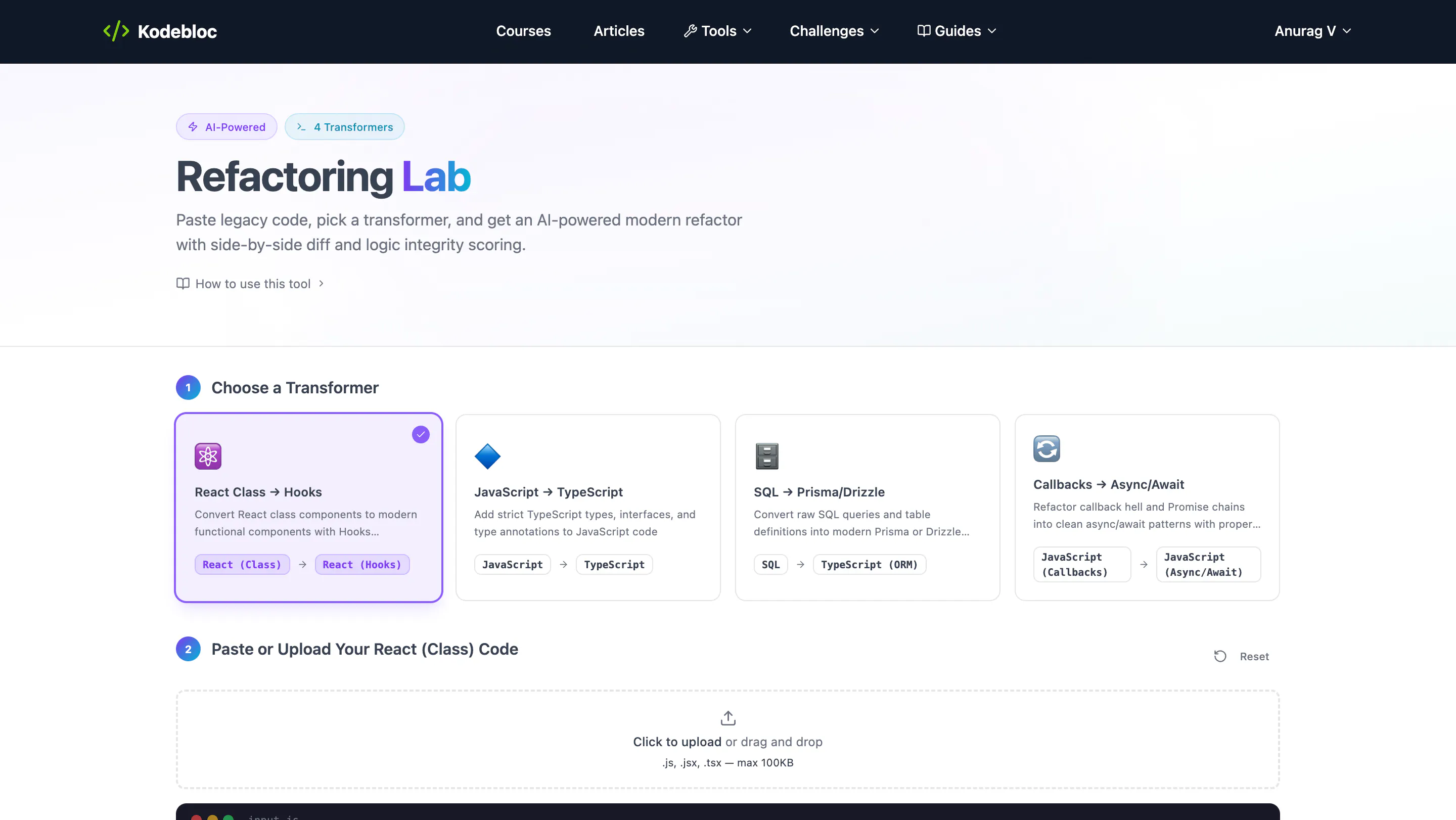 Refactoring Lab (by Kodebloc) のプロダクトバナー