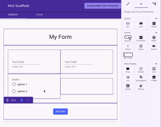 Open Source React Material UI Builder