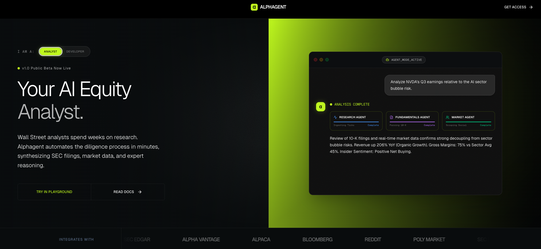 Alphagent gallery image