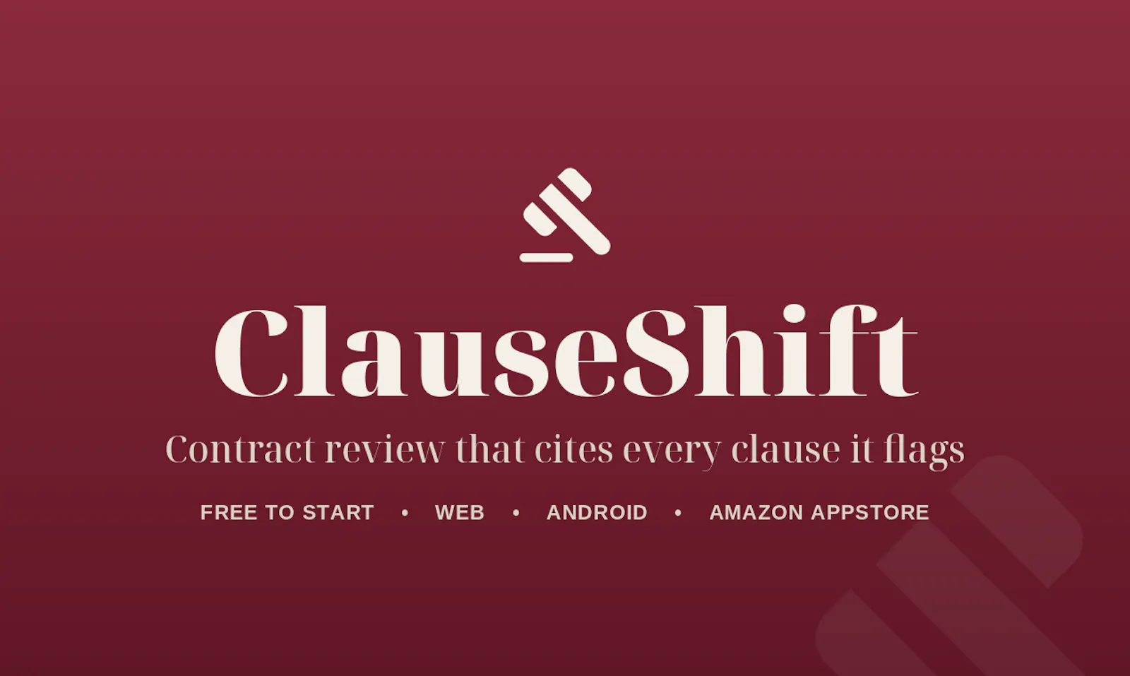 ClauseShift: AI Contract Review screenshot 1
