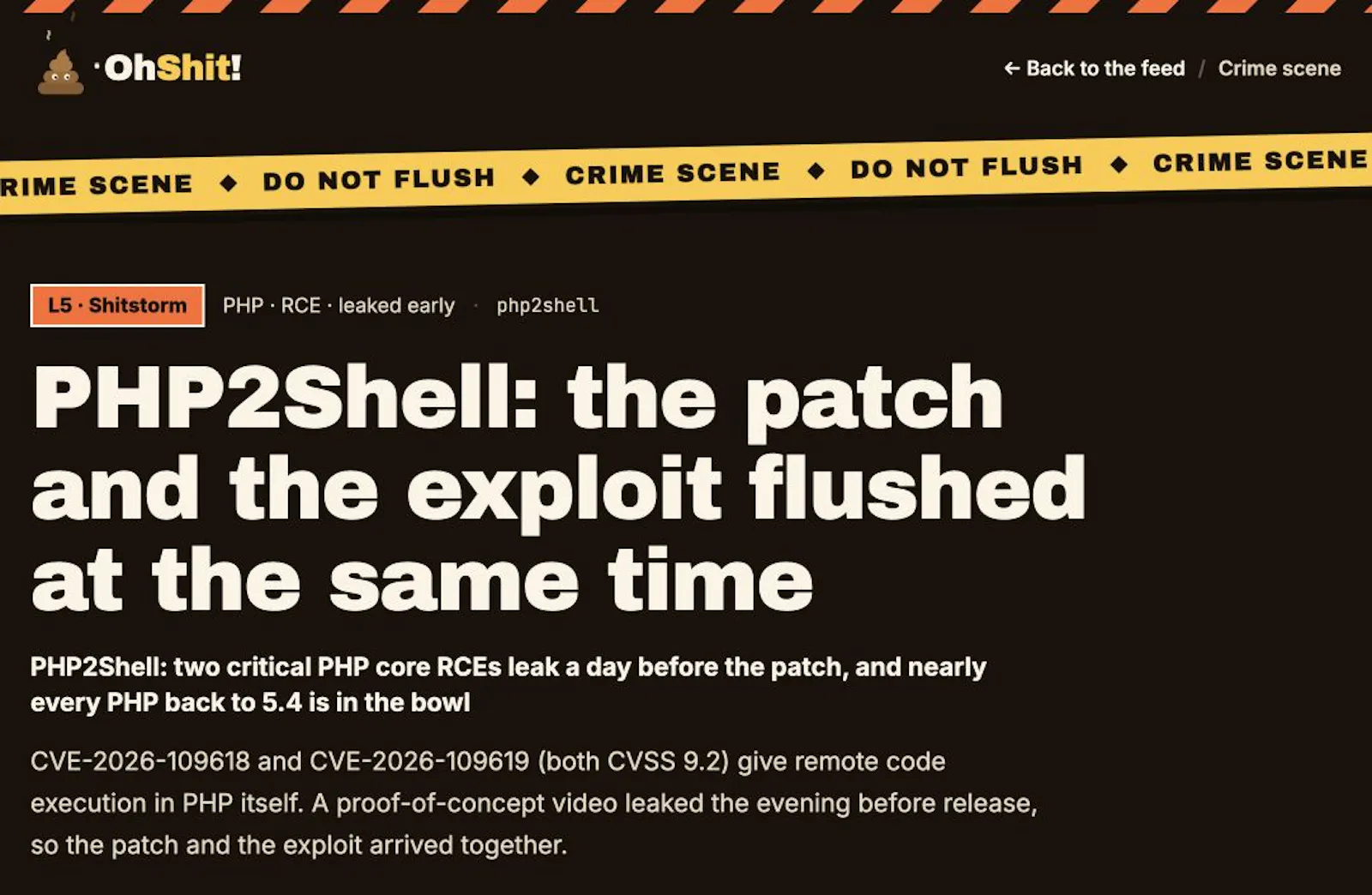 OhShit! screenshot 1