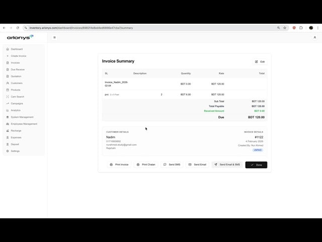 Arionys Invoicer gallery image