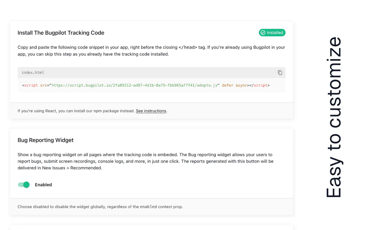 Free Bug Reporting Widget gallery image
