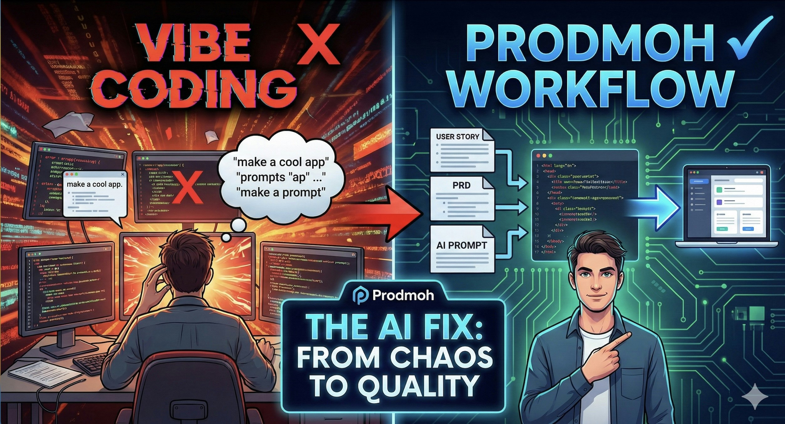 ProdMoh — AI Coding Prompt Generator logo