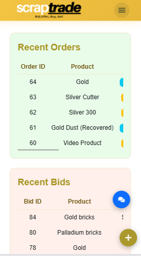 Buy Scrap and Sell Scrap Online - Screenshot 3 showing product features and functionality