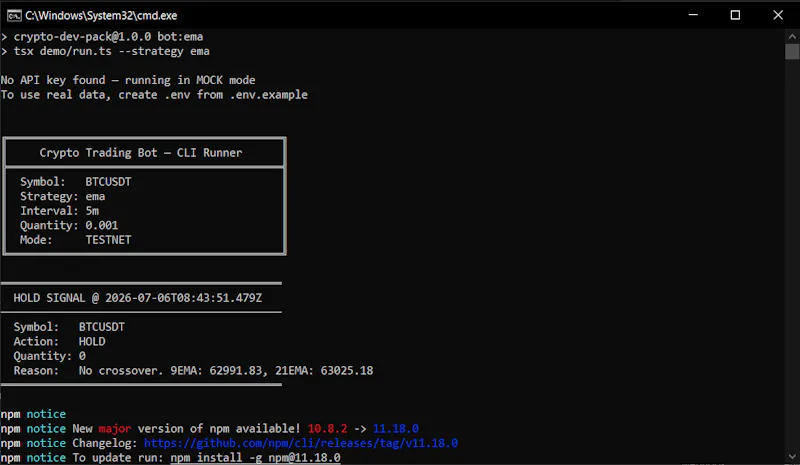 Crypto Bot Dev Kit screenshot 2