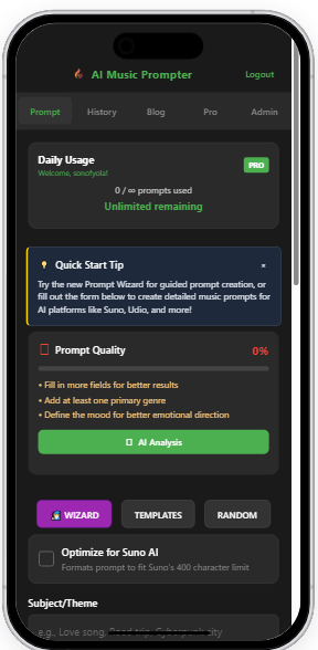 AI Music Prompter gallery image