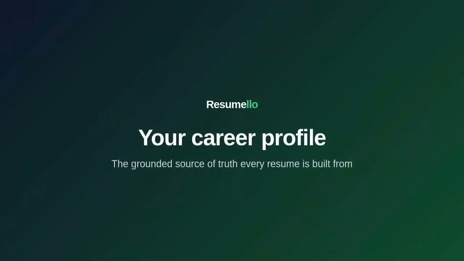 Resumello screenshot 1 (video preview)
