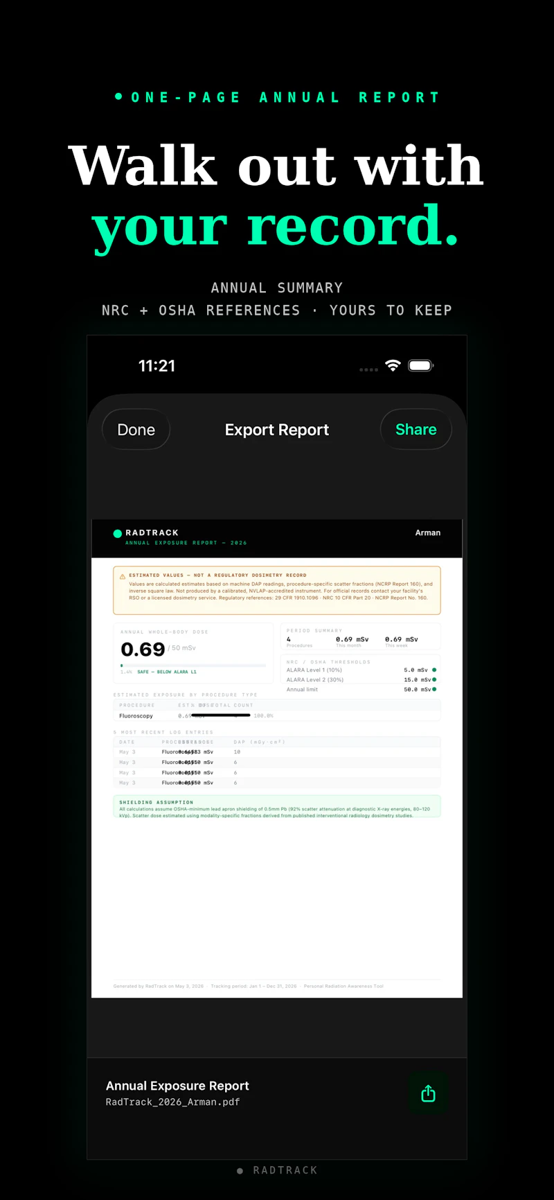 RadTrack screenshot 6