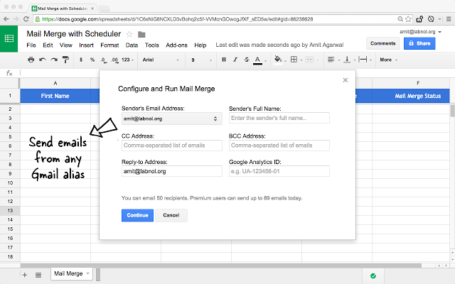 Gmail Mail Merge gallery image