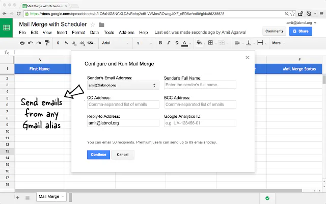 Gmail Mail Merge Image