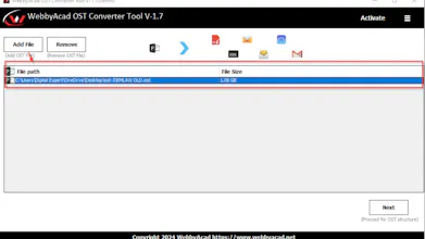 WebbyAcad OST to PST Converter Tool gallery image
