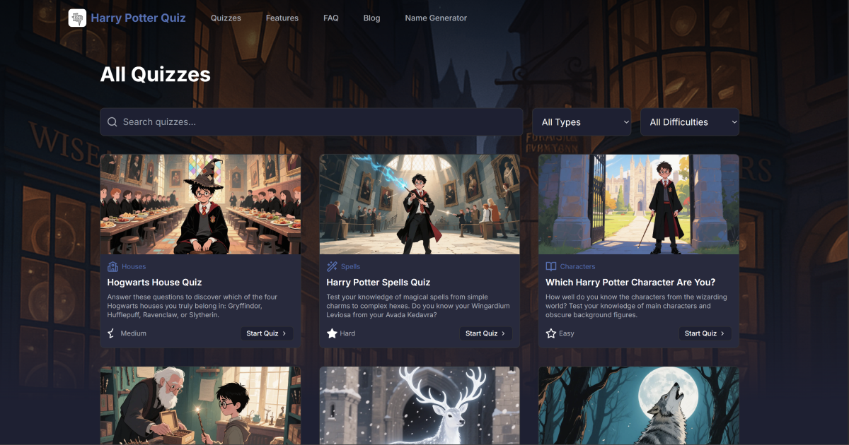 Harry Potter Quiz gallery image