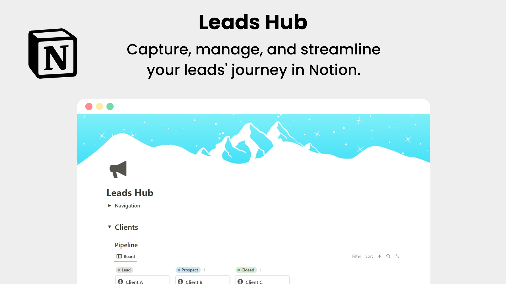 Mídia 2 de Leads hub - Capture e gerencie a jornada de seus leads em noção