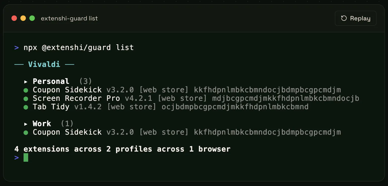 Extenshi.io guard - protect your money screenshot 4