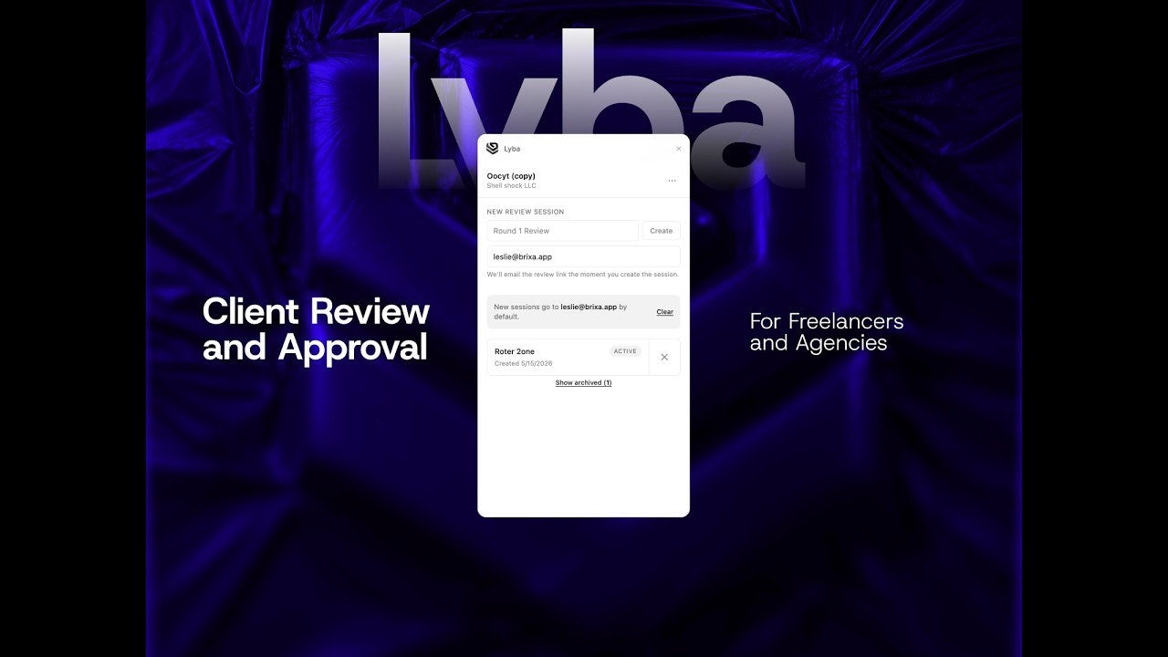 Lyba: The client review layer for Framer gallery image