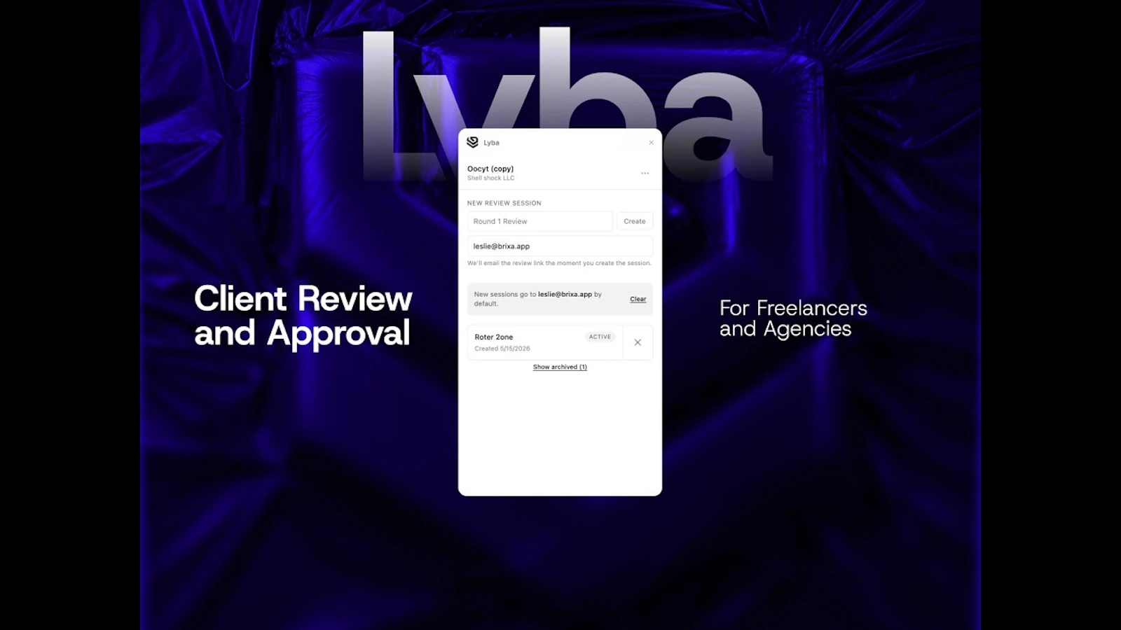 Lyba: The client review layer for Framer screenshot 1 (video preview)