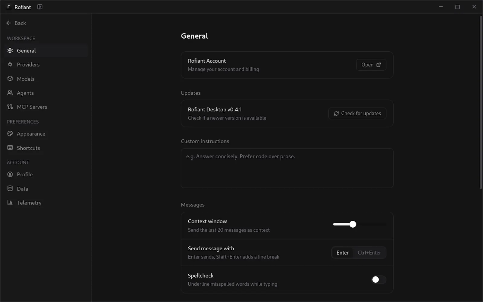 Rofiant screenshot 2