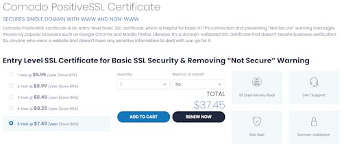 Comodo PositiveSSL Certificate gallery image