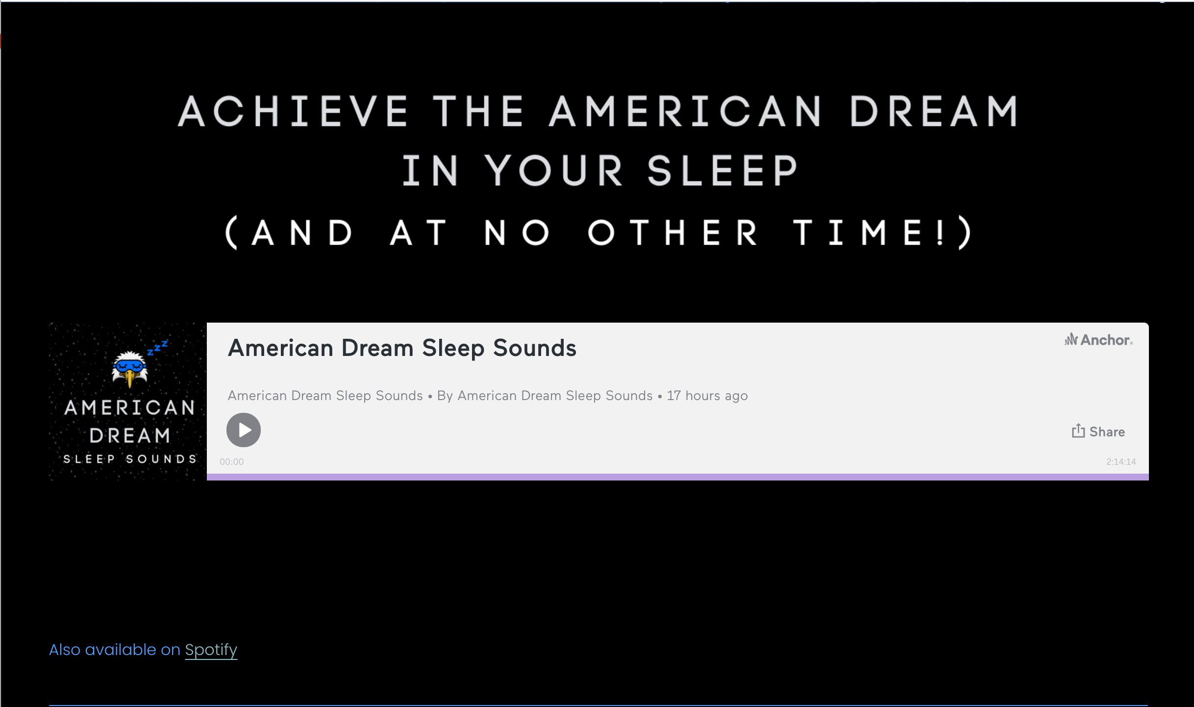 American Dream Sleep Sounds gallery image