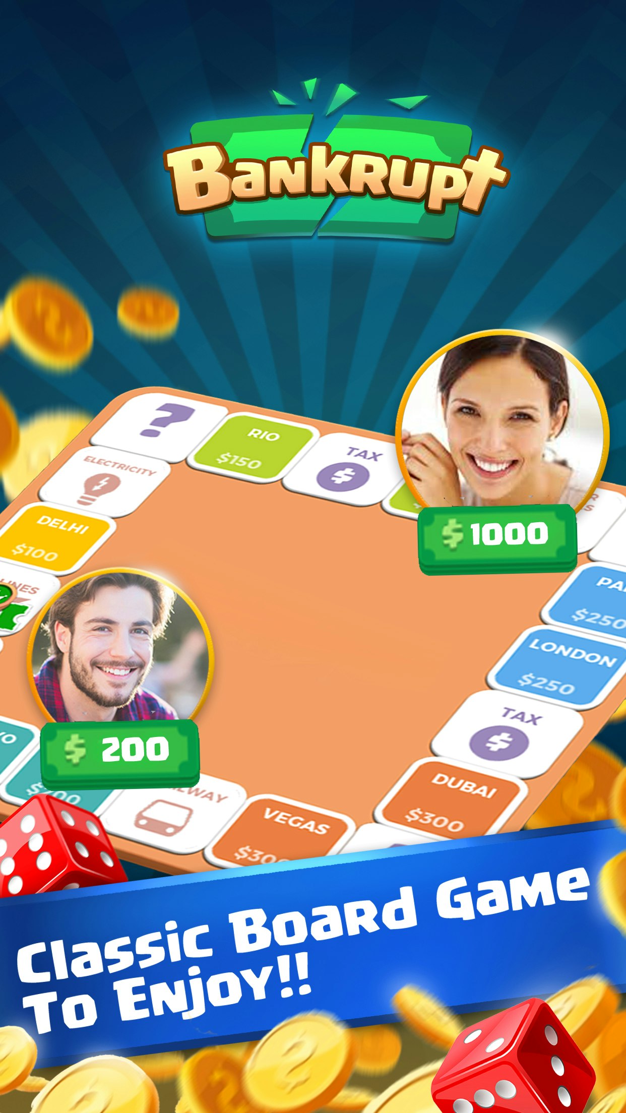 Bankrupt: Classic Monopoly style android game gallery image