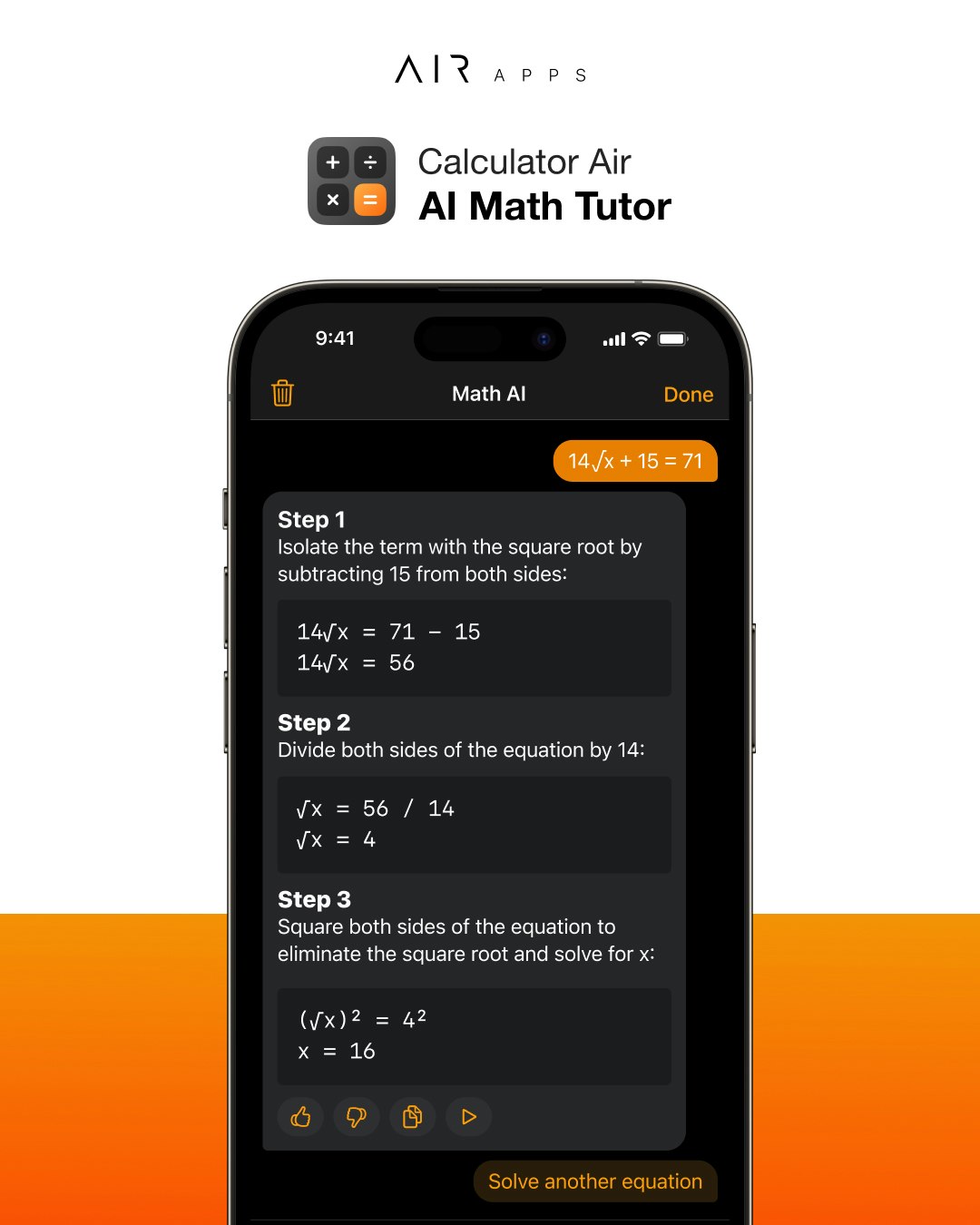 Taschenrechnerluft - Math -Solver - Ihr AI -Mathematik -Tutor, lösen Sie ein mathematisches Problem Medien 1