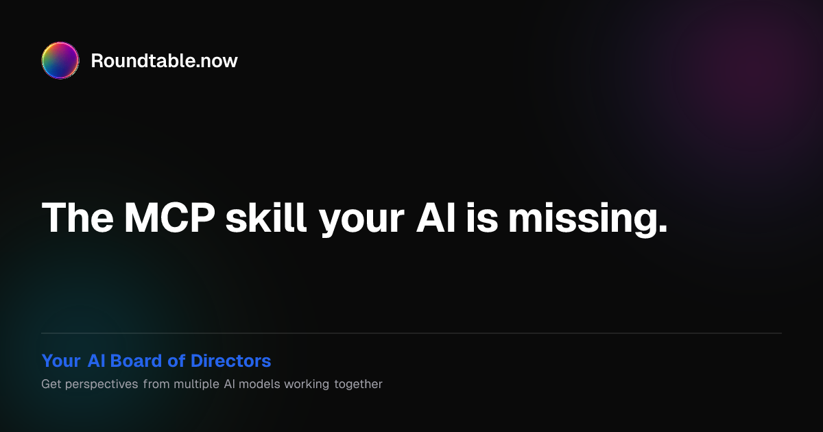 Roundtable MCP gallery image