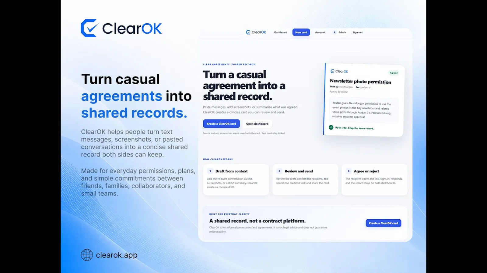 ClearOK screenshot 1 (video preview)