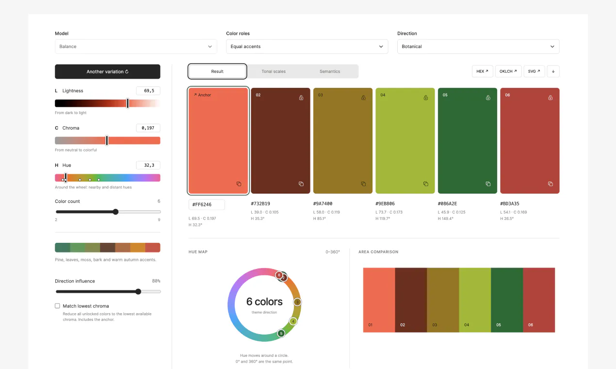 Color Studio — OKLCH palette tool gallery image
