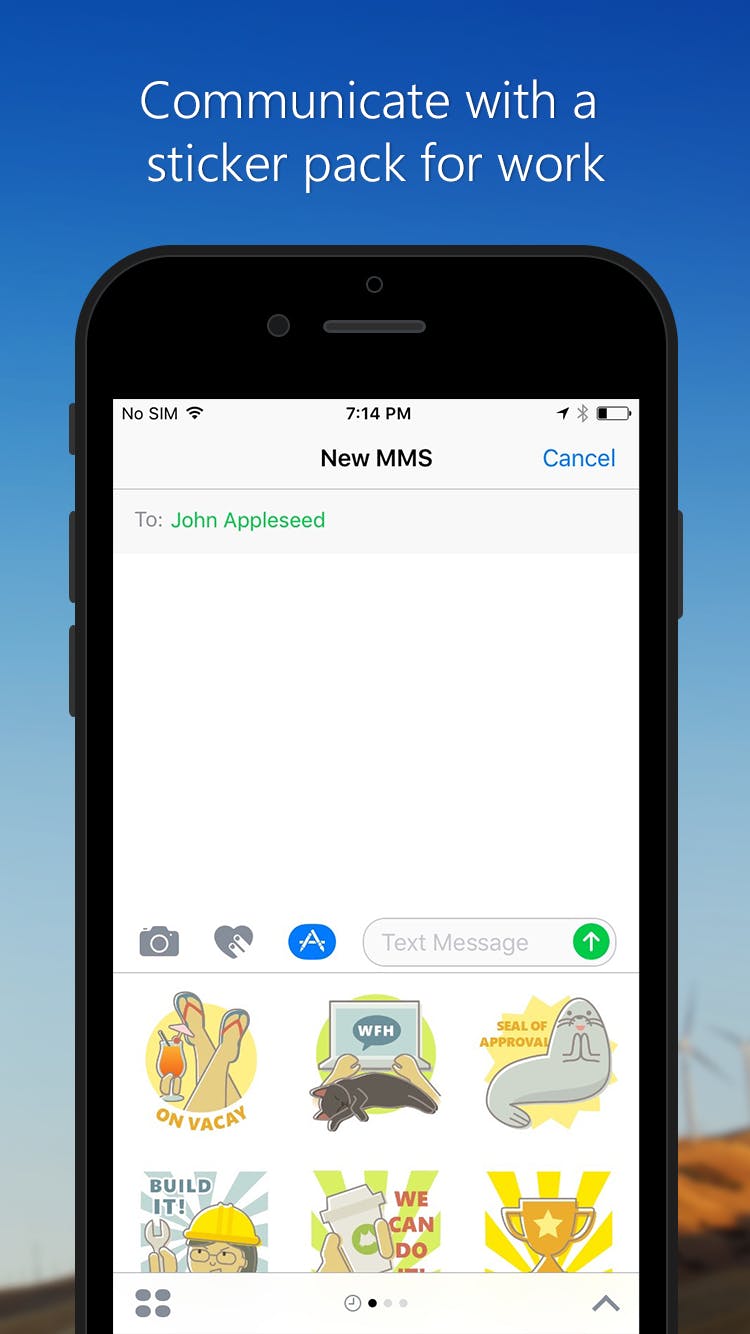 iMessage Stickers for Work by Yammer media 1
