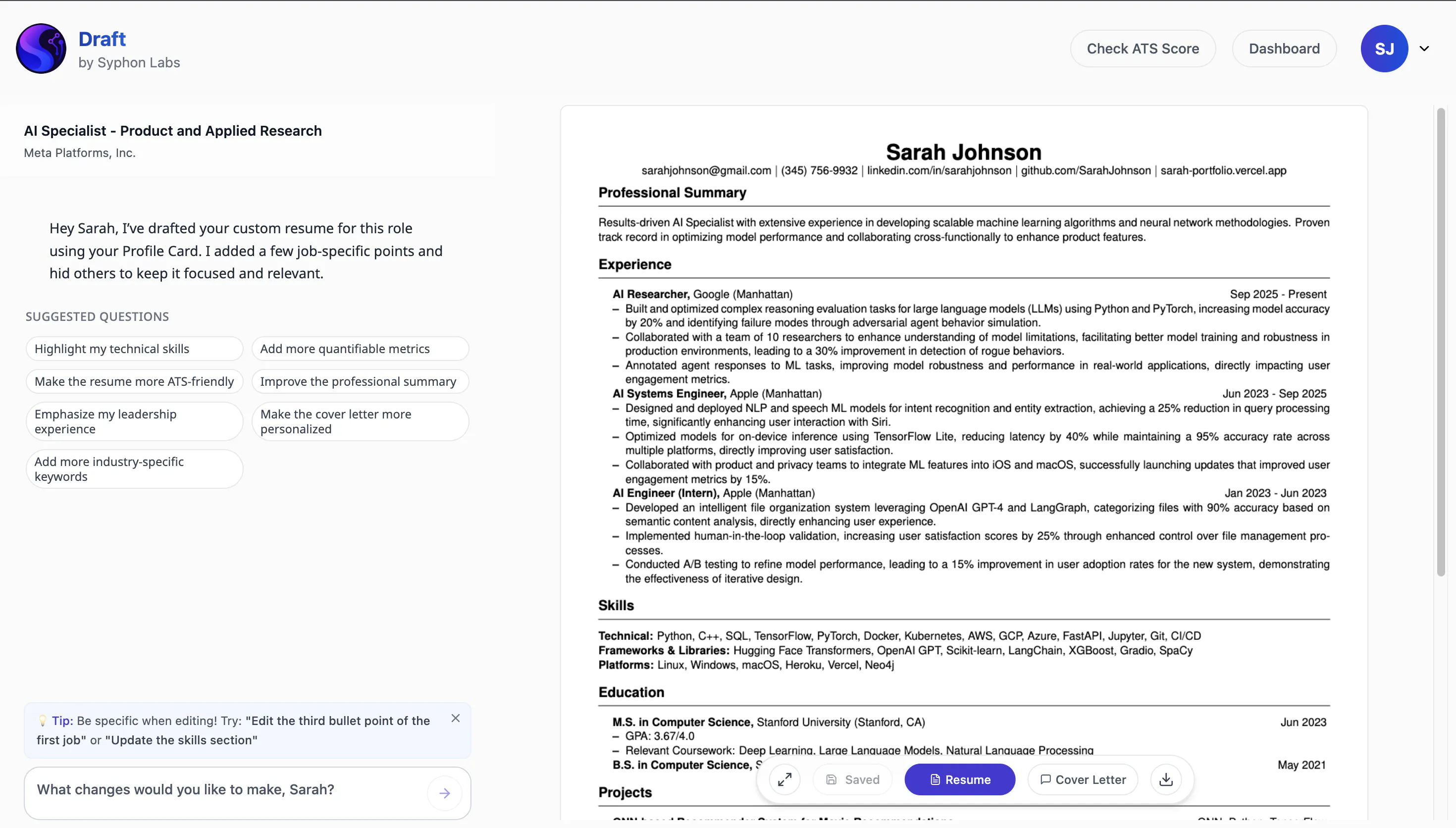 Draft By Syphon Labs 제품 배너