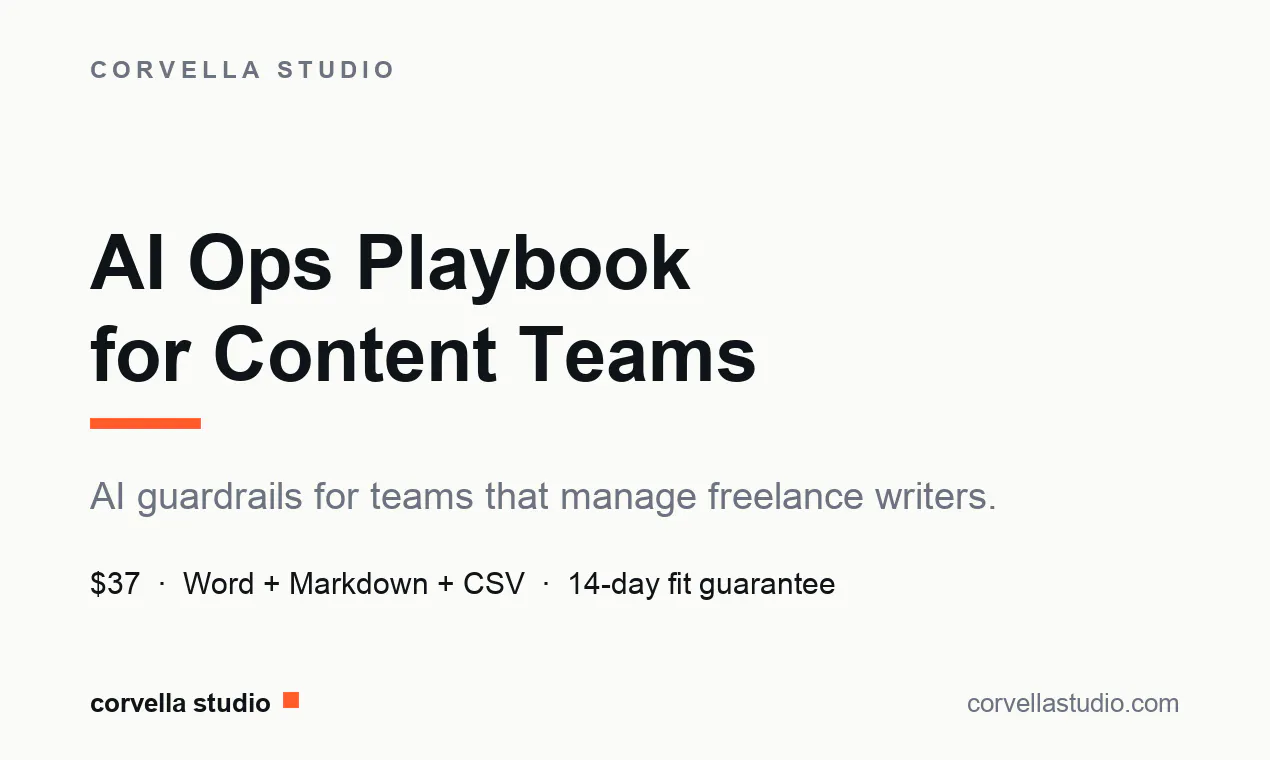 AI Ops Playbook for Content Teams gallery image