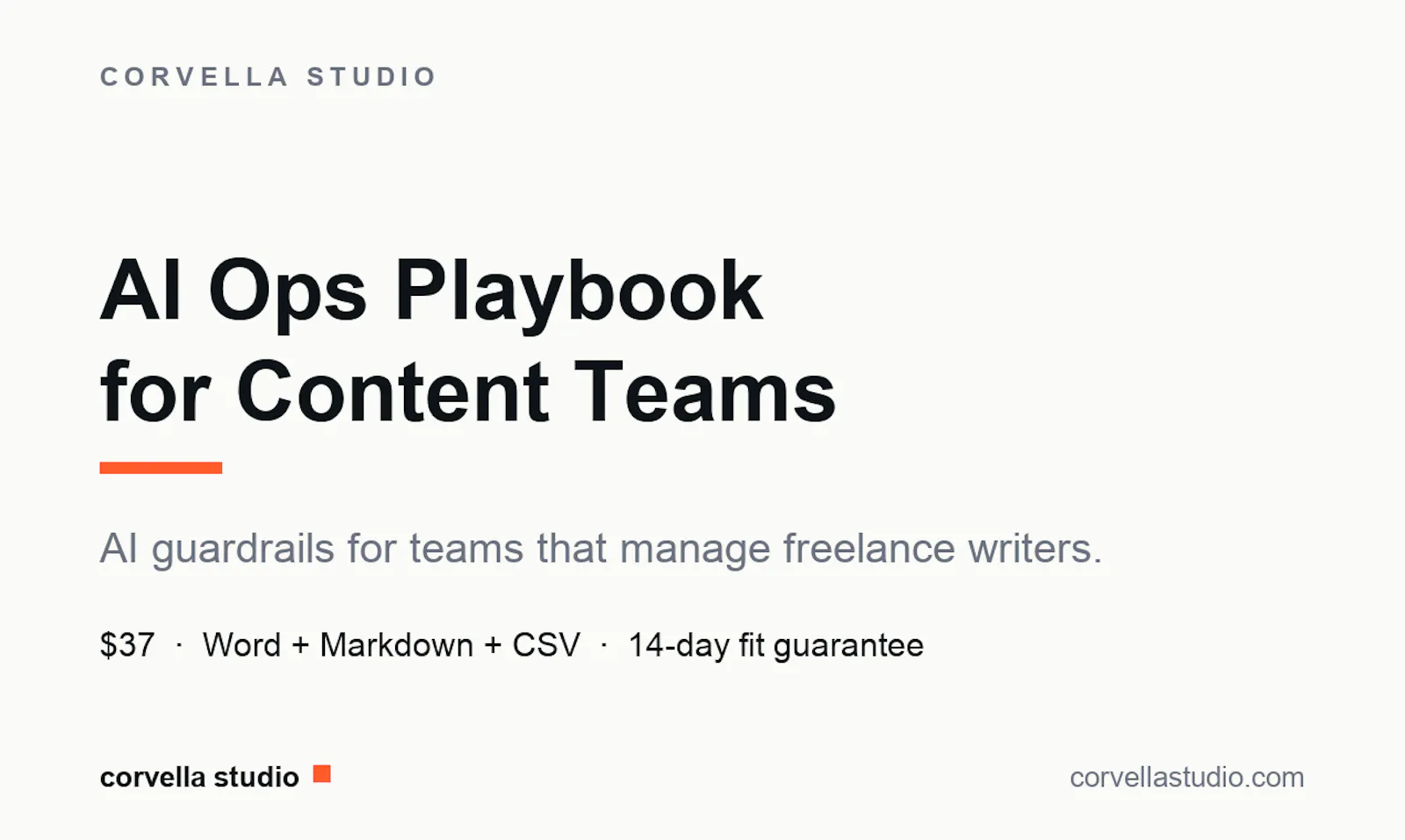 AI Ops Playbook for Content Teams screenshot 4