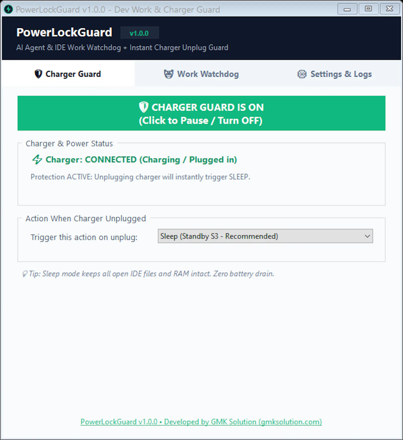PowerLockGuard screenshot 2
