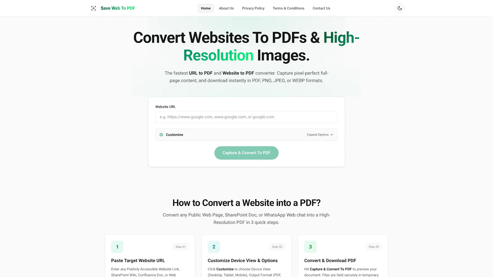 Save Web To PDF screenshot 2