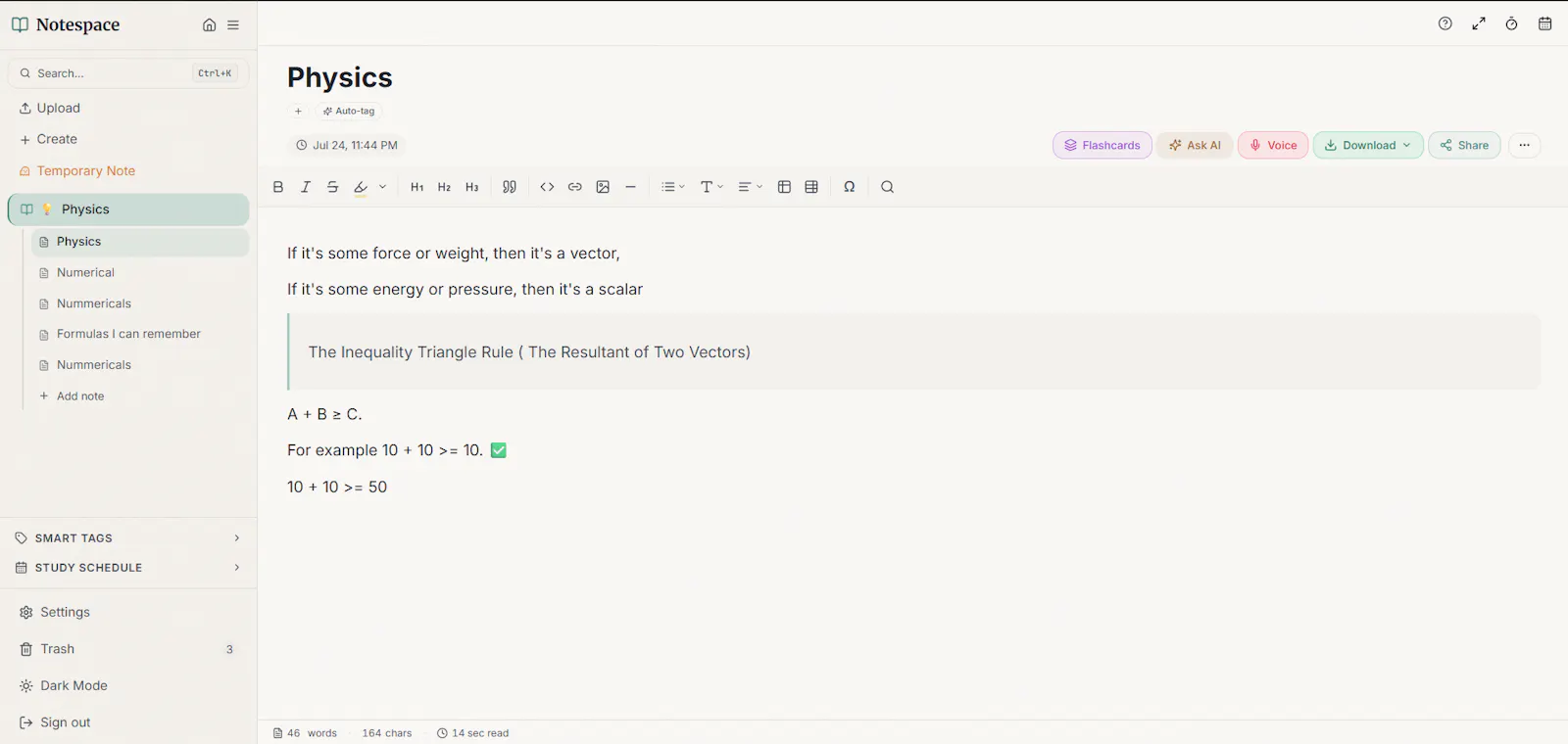 Notespace screenshot 3