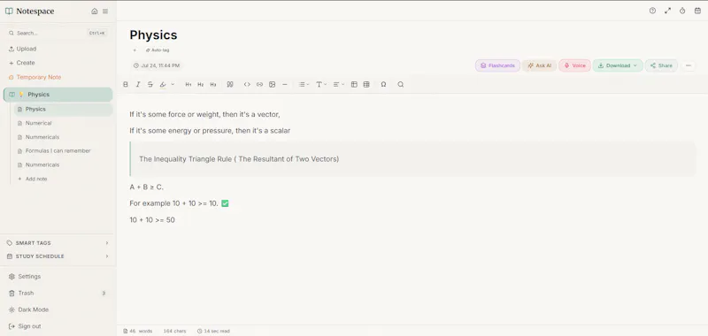 Notespace screenshot 3