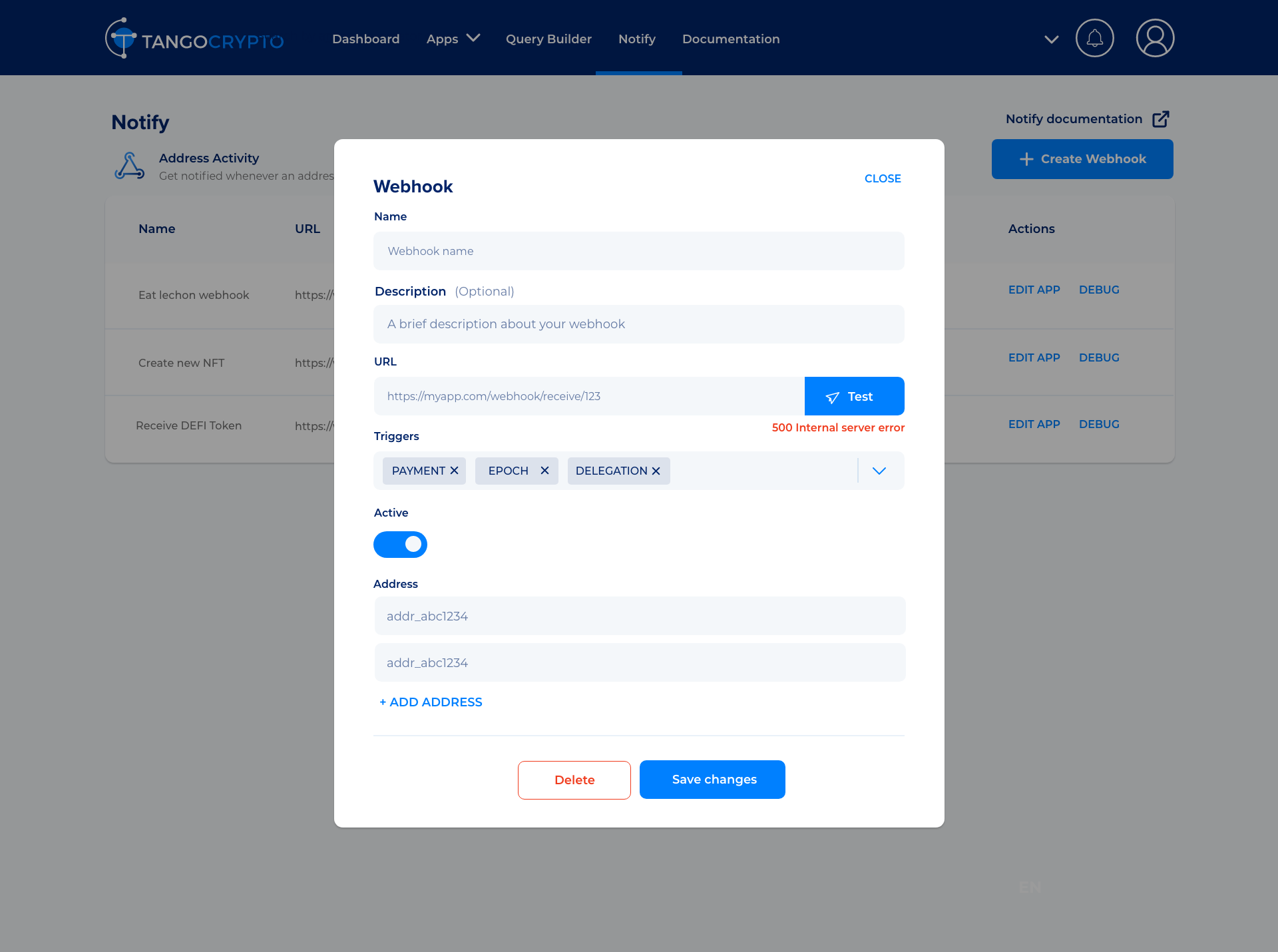 Tango Crypto REST API gallery image