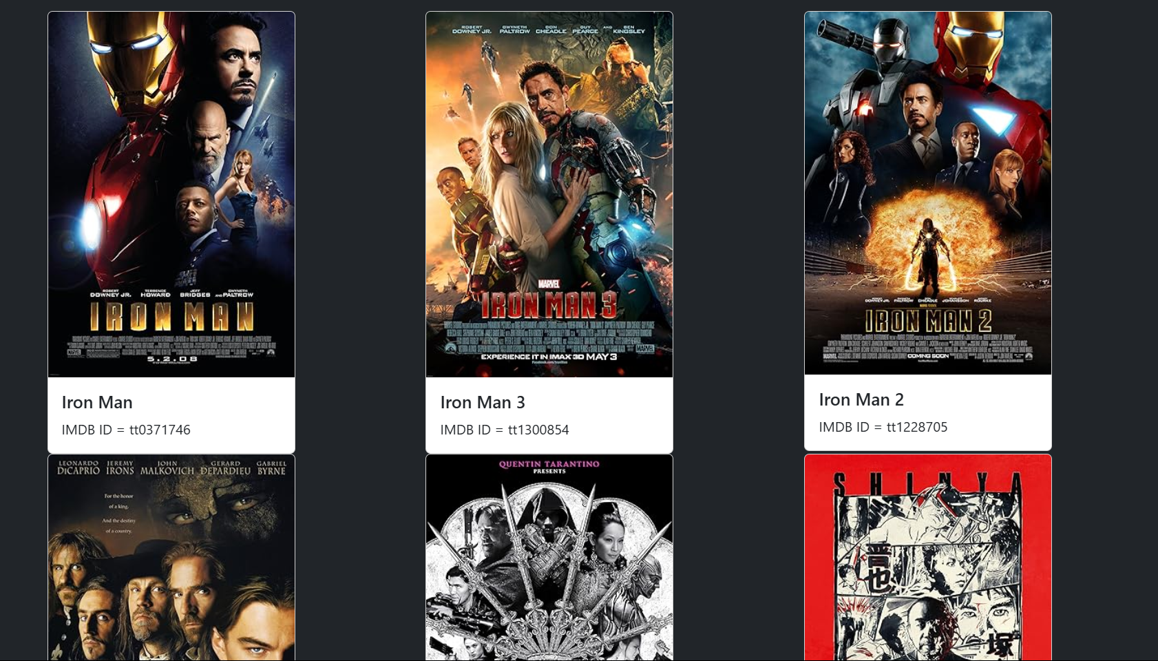 React App gallery image